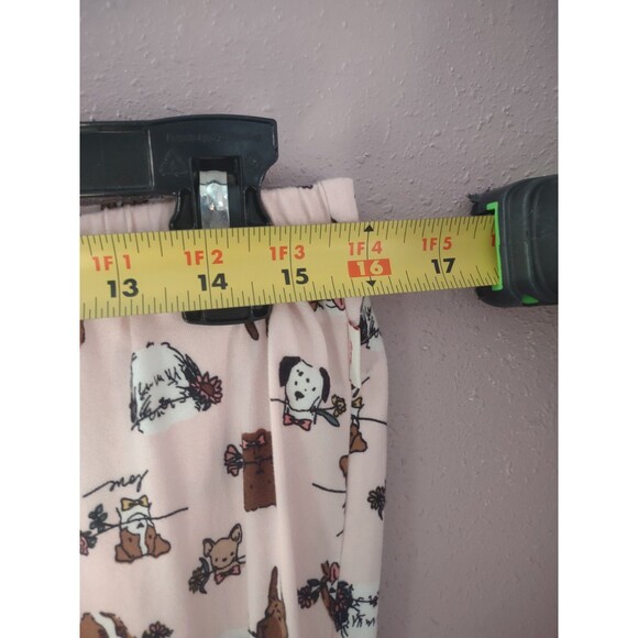 Ellen DeGeneres Pajama Set L Pink/Gray Dogs Notch Collar Dog Love Soft &Cozy - Picture 11 of 14